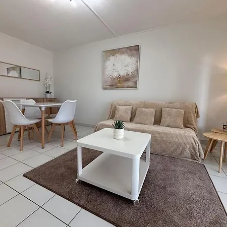 Apartman T2 Lumineux 4 Pers, Pisc,plag 2min, Park Priv,wifi *